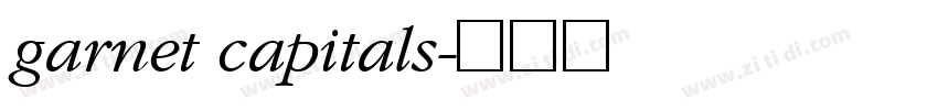 garnet capitals字体转换